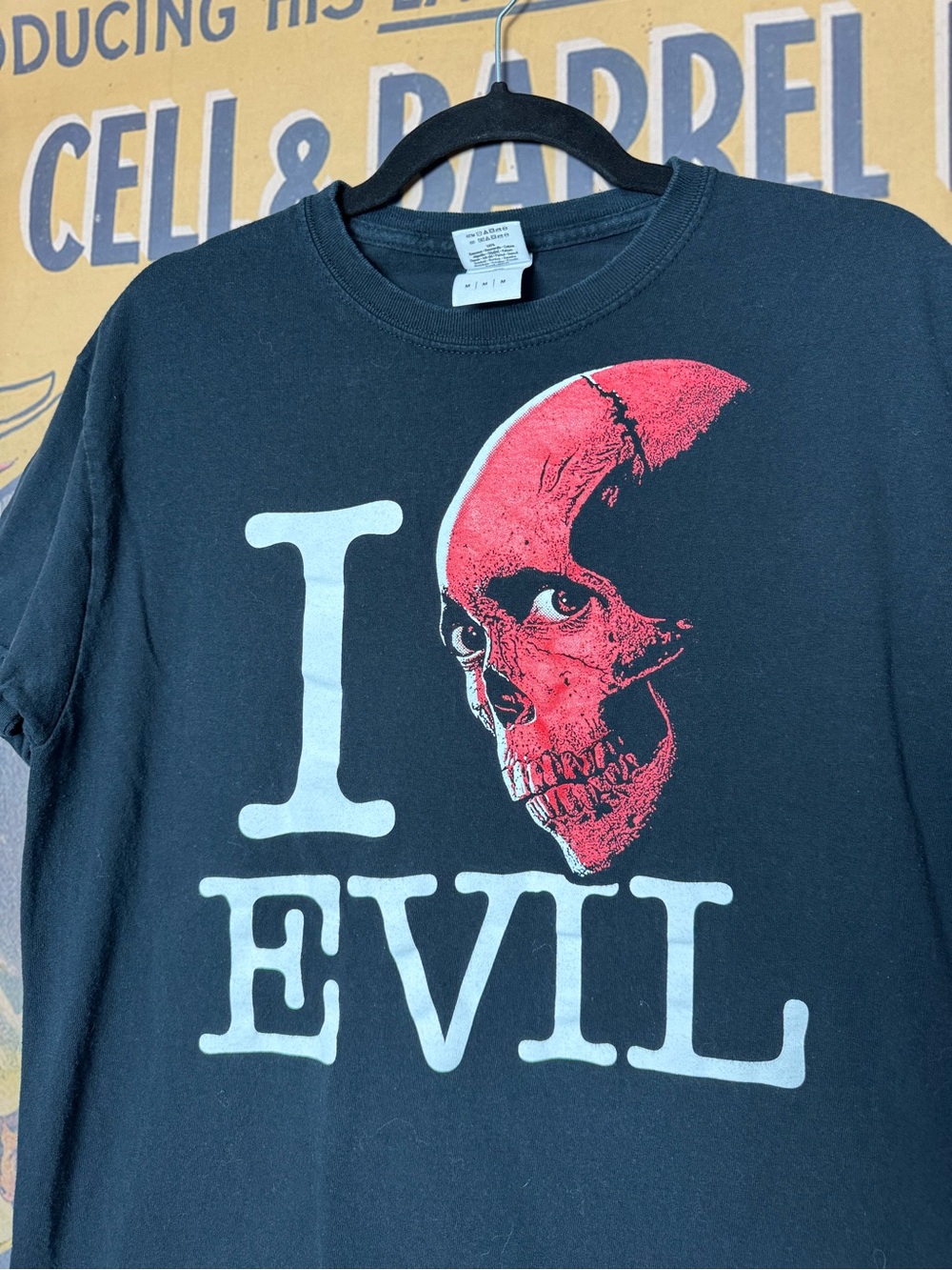 Evil Dead 2 "I Dead Evil" Red Skull 💀 Horror Movie T-Shirt